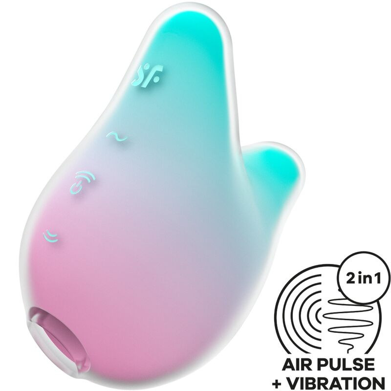 Satisfyer - Mermaid Vibes Stimulateur & Vibrateur Menthe Et Rose